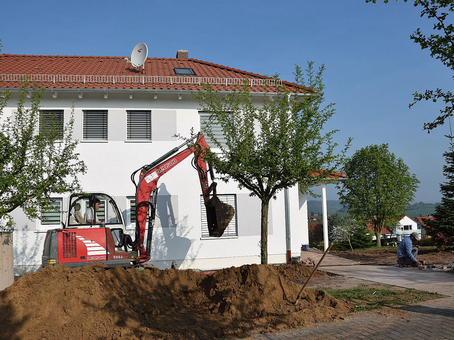 Renovierungsarbeiten am Pfarrhaus der Katholischen Kirchengemeinde Zierenberg